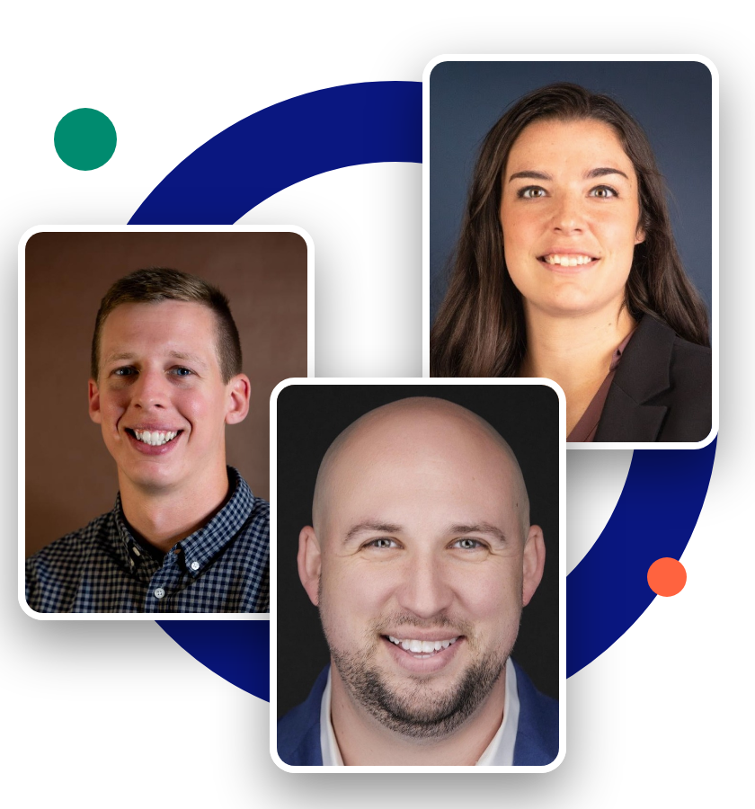 Jordan Peck, Emily Osborne and Chris Gates, presenters of the Arvo and TriNet webinar